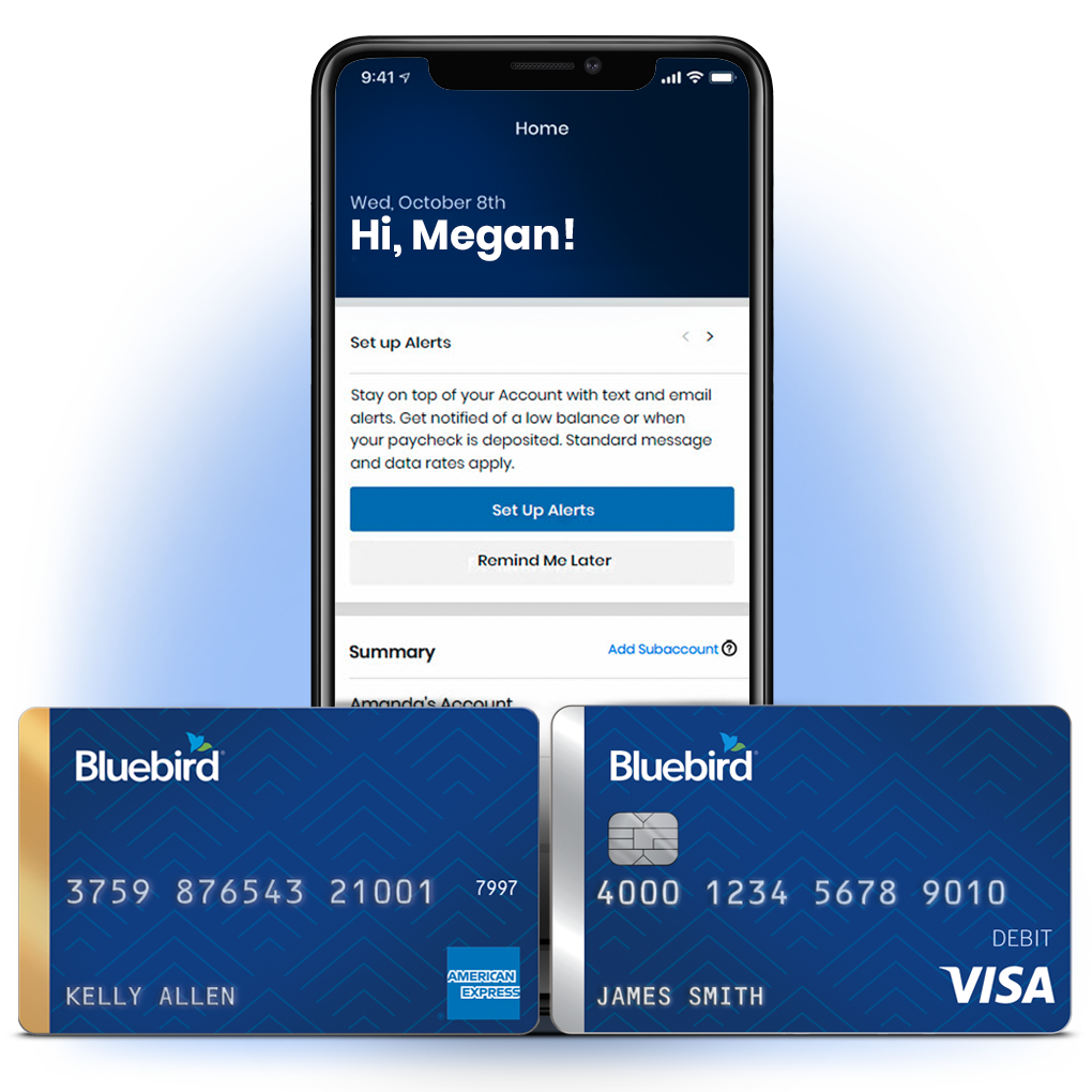 Bluebird Prepaid Debit Account