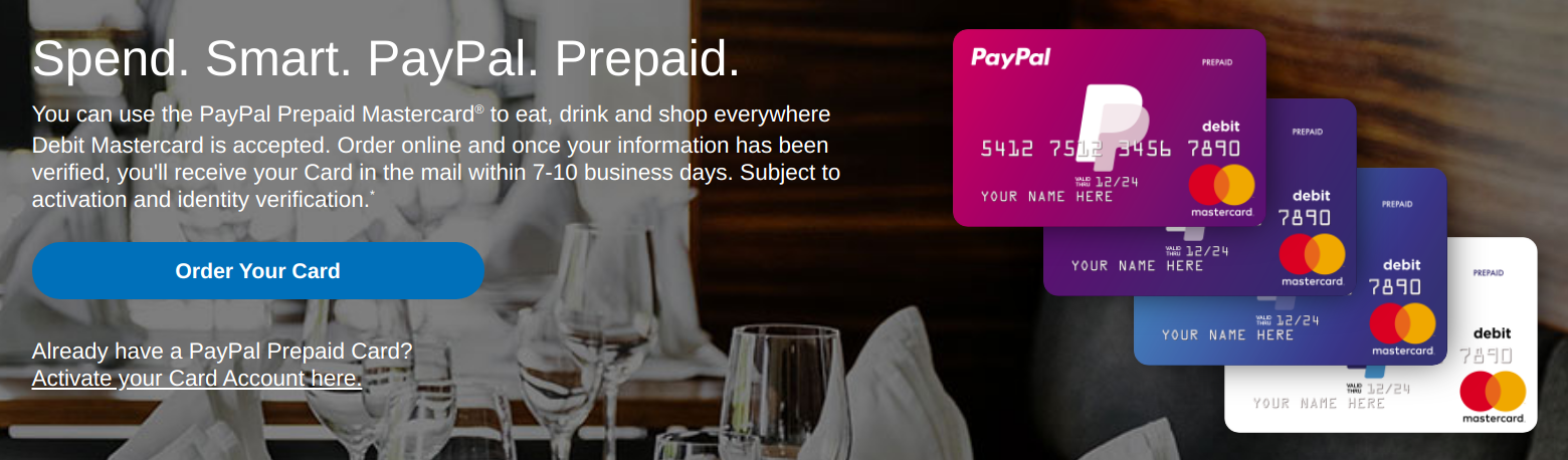 PayPal Prepaid Mastercard